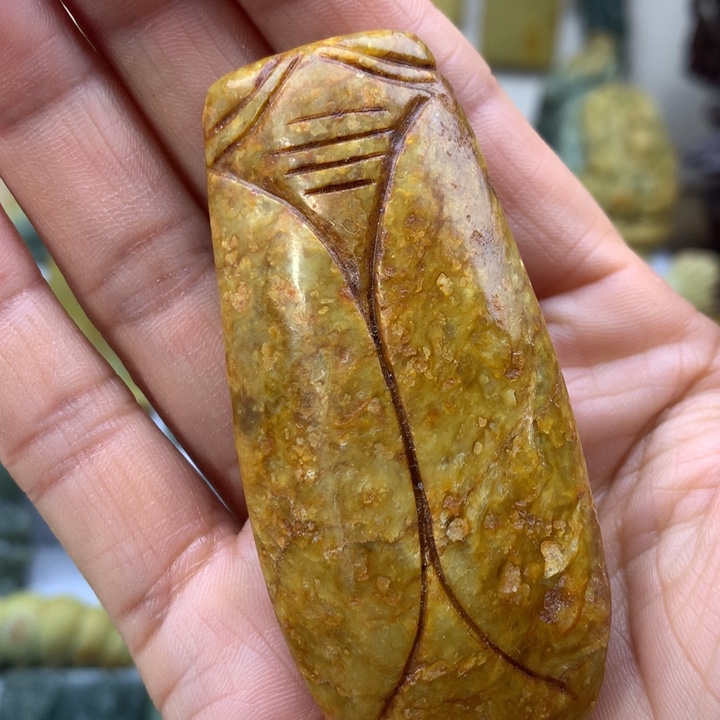 【闪购商品】岫岩河磨玉（透闪石质玉）吊坠未镶嵌