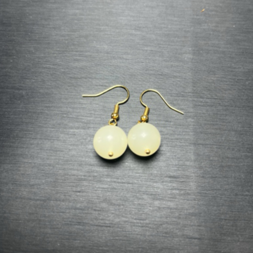 天然青海时尚卡12耳坠一对