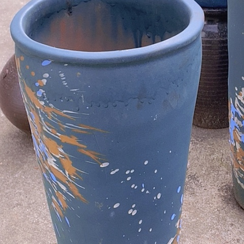 紫砂花盆高度60口26瑕疵