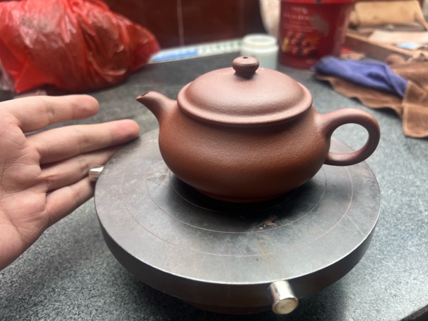 220毫升清水泥明炉壶