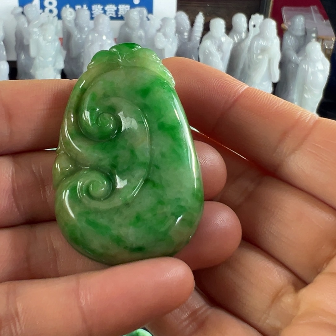 翡翠未镶嵌手镯天然翡翠挂件