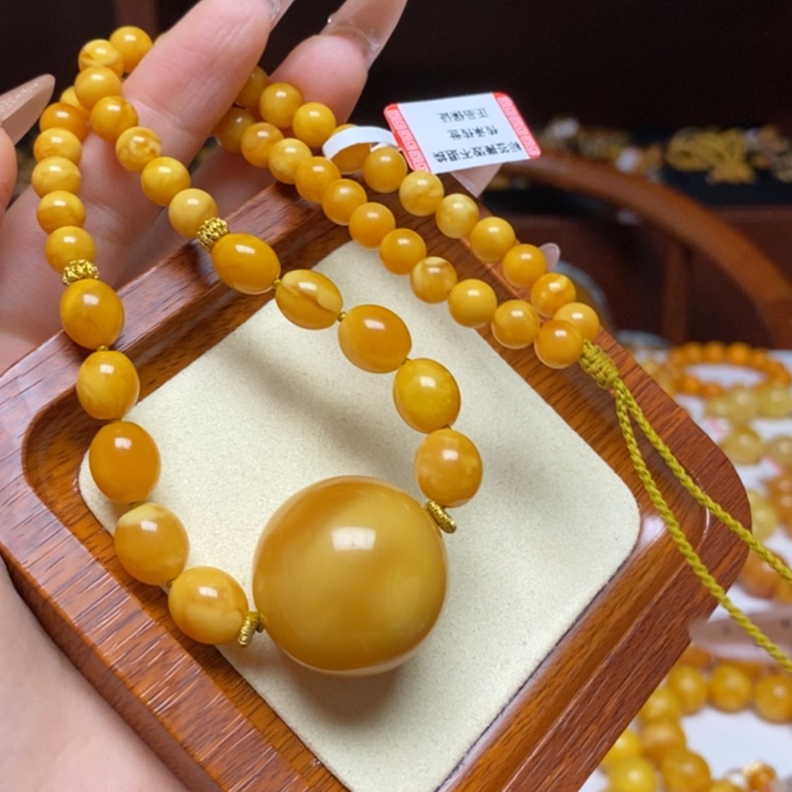 【闪购商品】蜜蜡颈饰未镶嵌项链