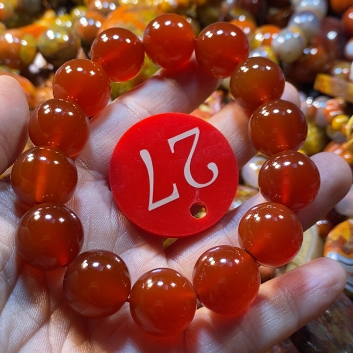 用***8玛瑙/玉髓手链未镶嵌