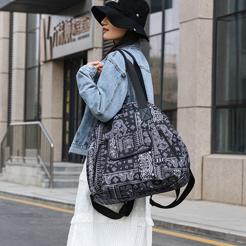 大容量轻便双肩包高级感时尚百搭包包旅行背包单肩手提包包-25128