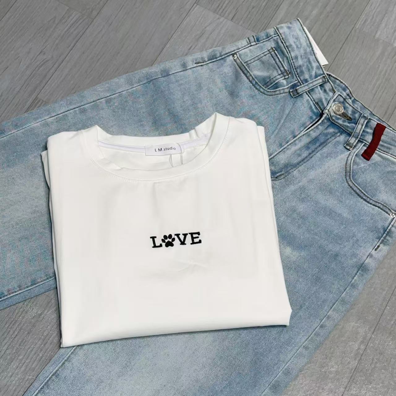 玲玲服饰【910#love短袖T】