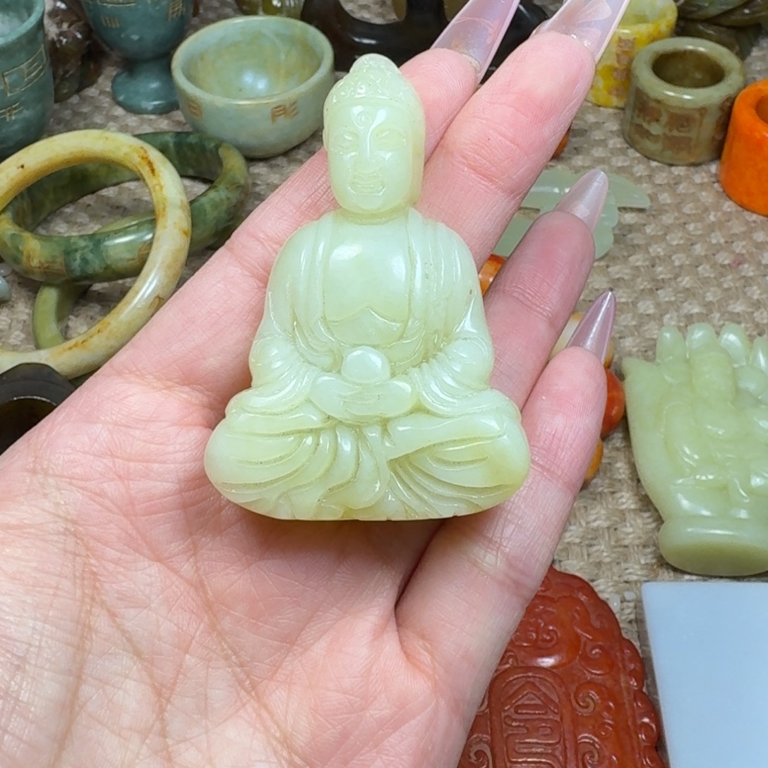 白玉菩提吊坠挂件