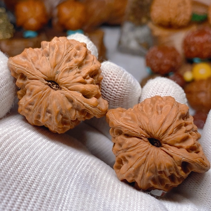 文玩核桃吊坠40真白蛇