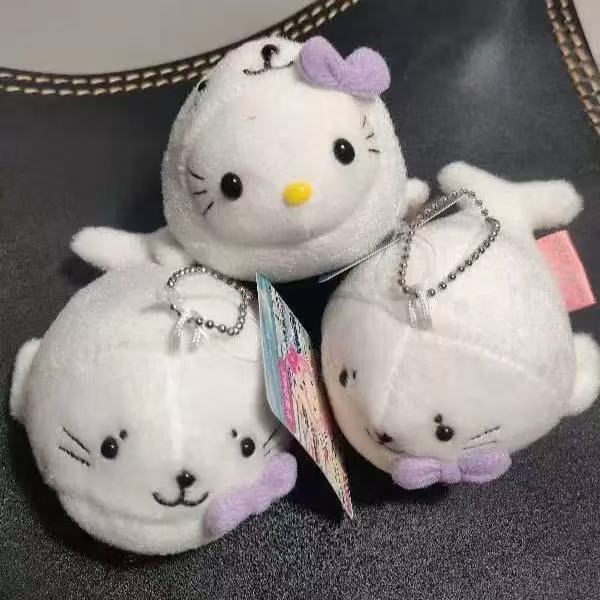 北海道限定水族馆海豹kitty挂件