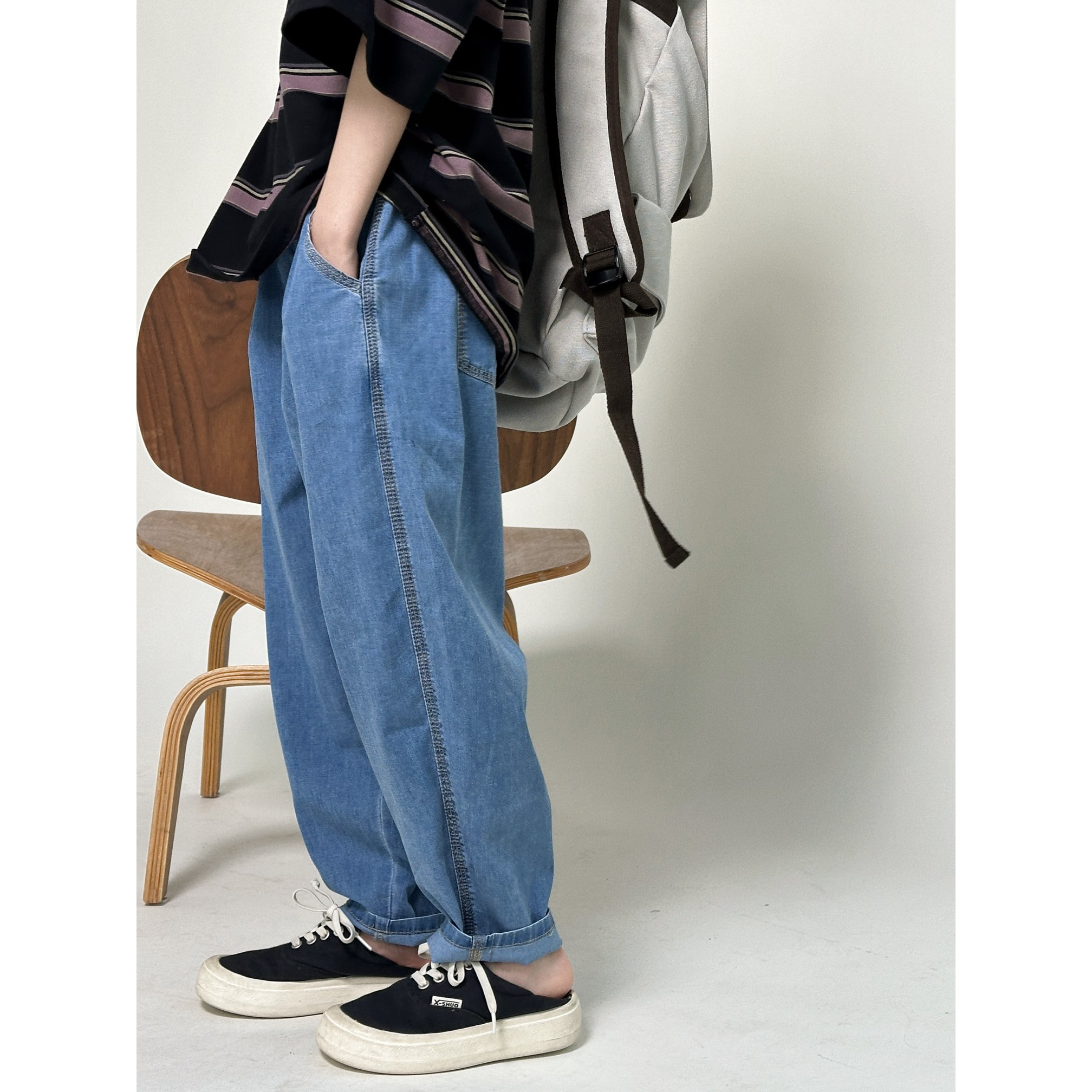 大庆仓货号X-1004 儿童时尚牛仔裤(库P3-21) 7月19日