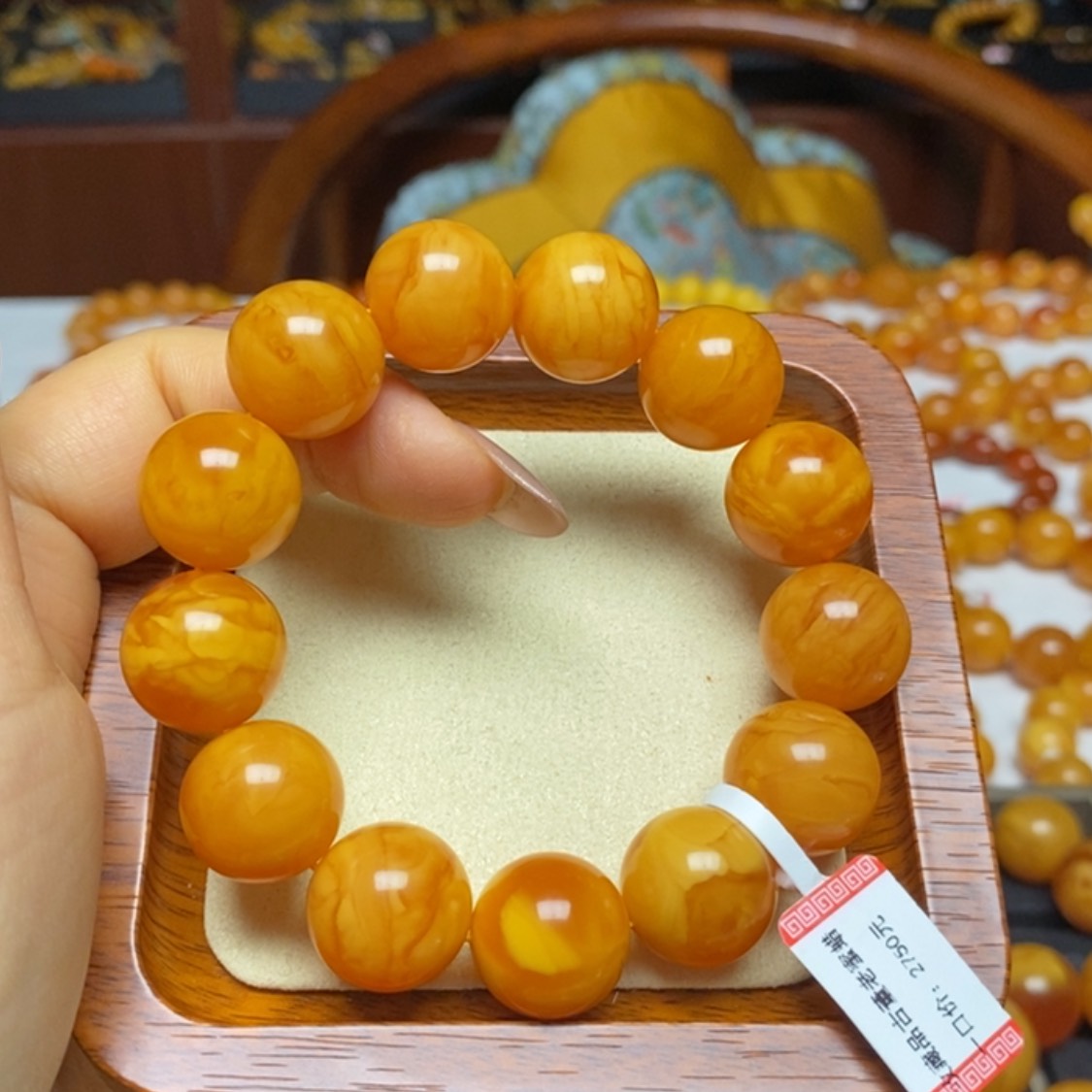 【闪购商品】蜜蜡手链未镶嵌手串