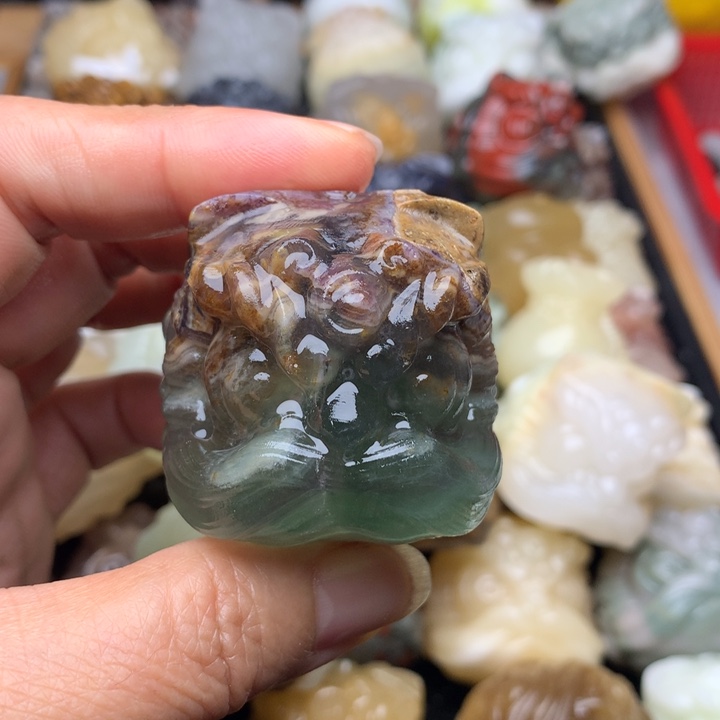 玛瑙/玉髓合金挂件