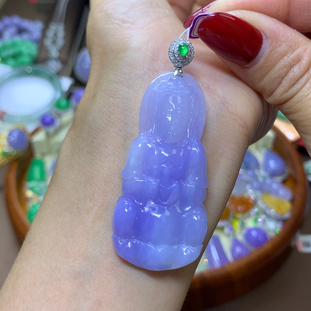 【闪购商品】翡翠颈饰18K金镶嵌翡翠