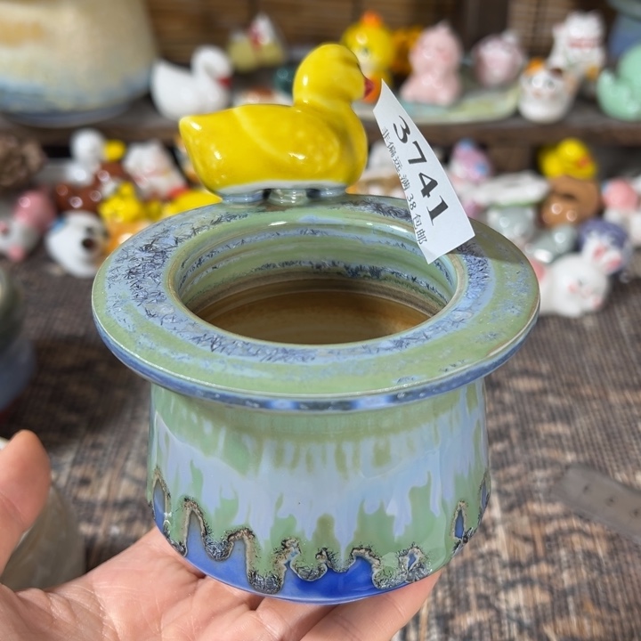 瑕疵活动价满30包邮景德镇手工花盆