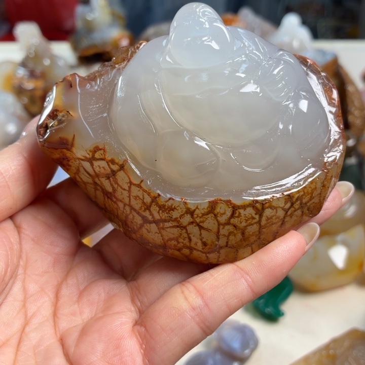 偷***曼玛瑙/玉髓未镶嵌吊坠(不含链)