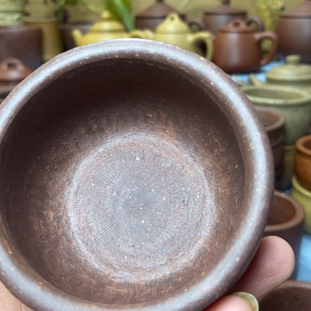 茶杯紫砂的手工主人杯