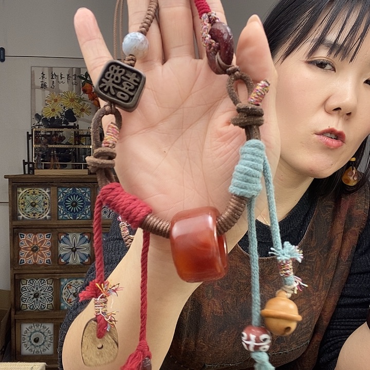 玛瑙/玉髓项链未镶嵌蓝**丫项链