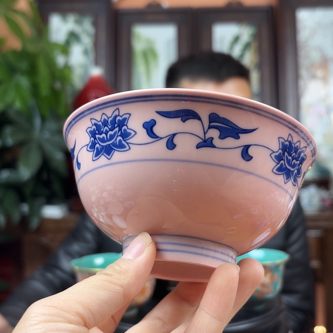 摆件陶景德镇陶瓷手工碗
