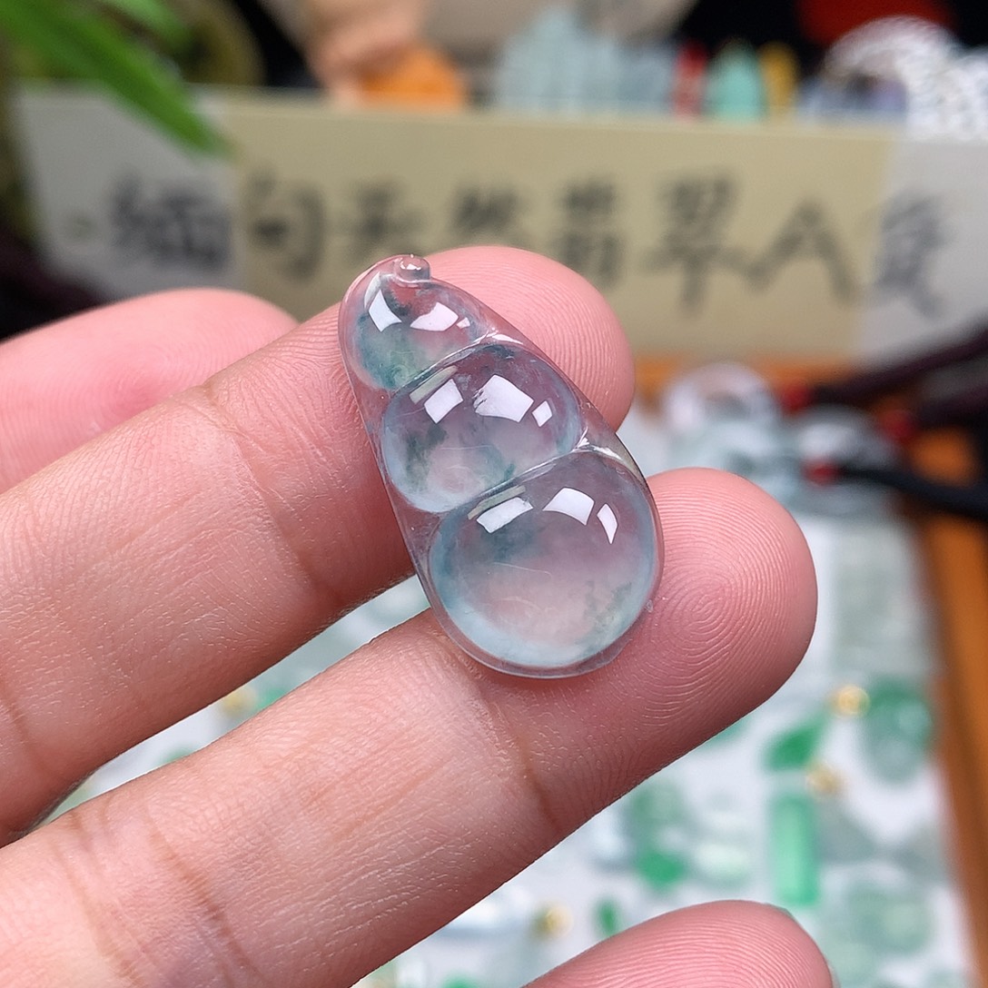 翡翠散珠缅甸天然A货翡翠冰种豆子