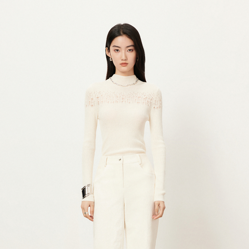 【商场同款】HPLY荷比俪2023冬季新款休闲舒适针织衫HZD42650042