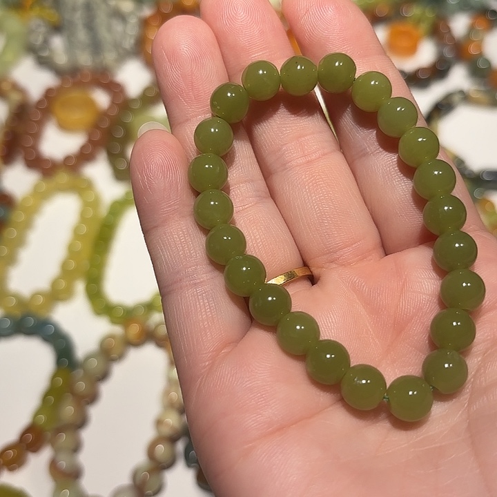 蛇纹石玉未镶嵌手串