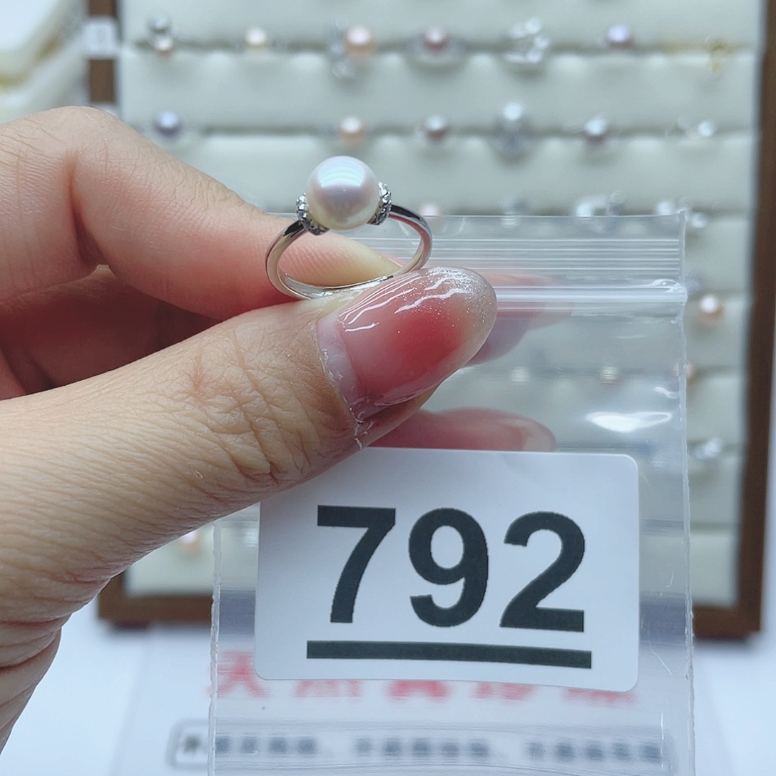 淡水珍珠珠宝奇石银S925镶嵌妤*宝792