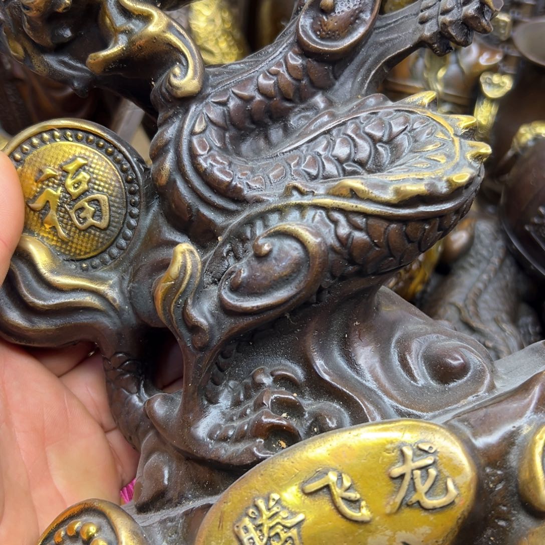 铜摆件欢迎欢迎你