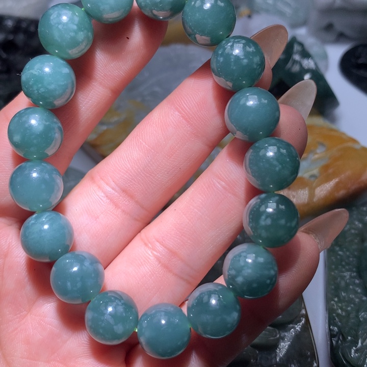 翡翠未镶嵌颈饰保真天然A货翡翠