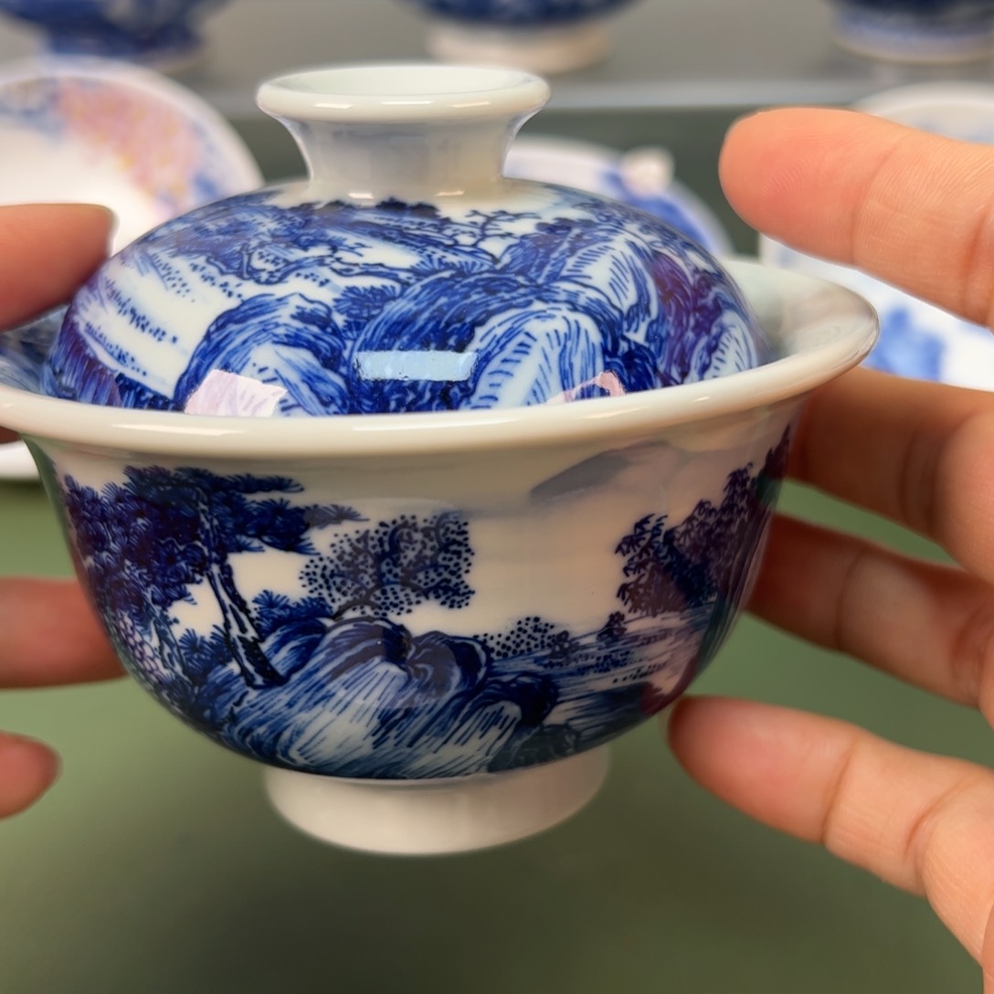 杯木木景德镇纯手绘茶具13