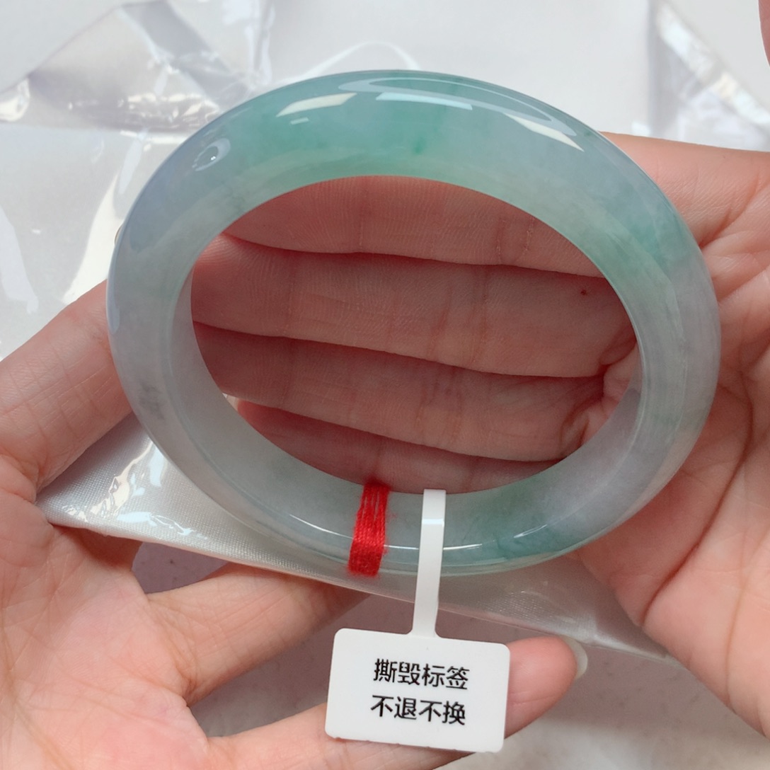翡翠手镯未镶嵌58.5圈