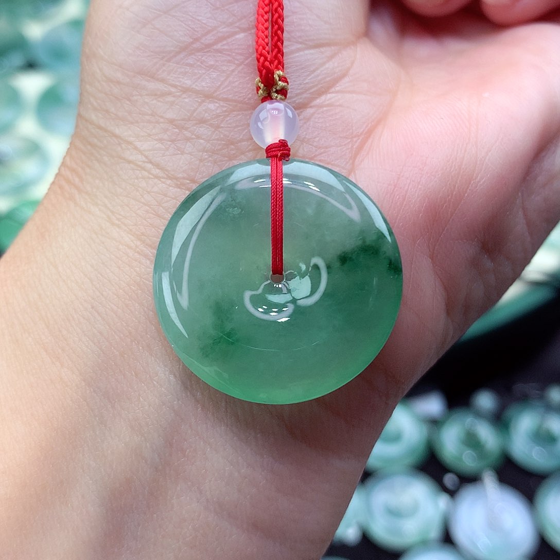 翡翠颈饰未镶嵌10尺寸25.6/5.3