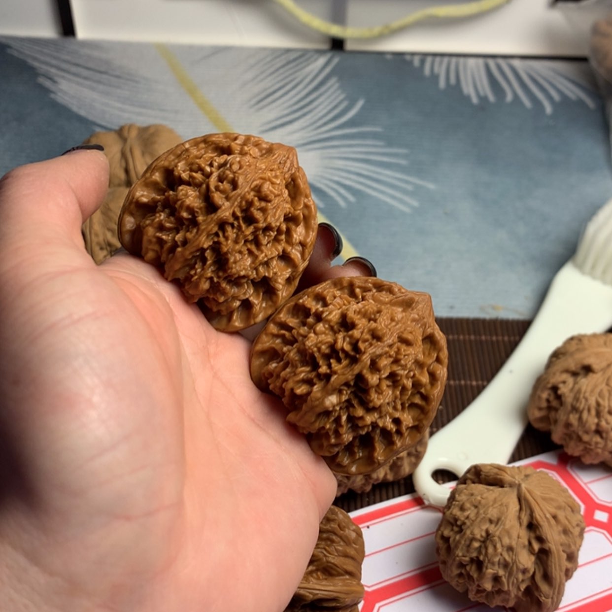 【闪购商品】文玩核桃吊坠赵*霸满天星