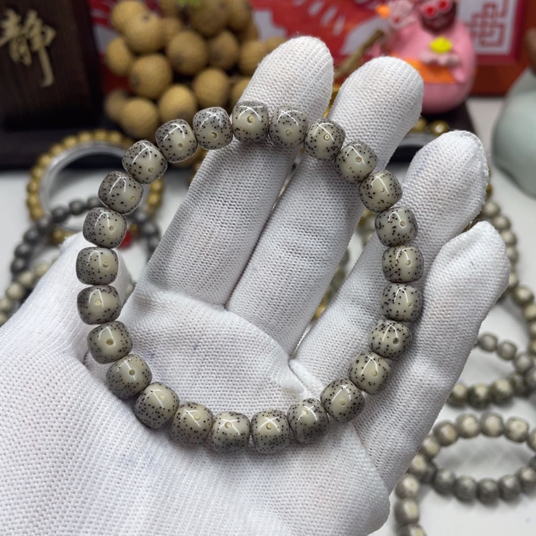 星月菩提手串9mm灰冰f6