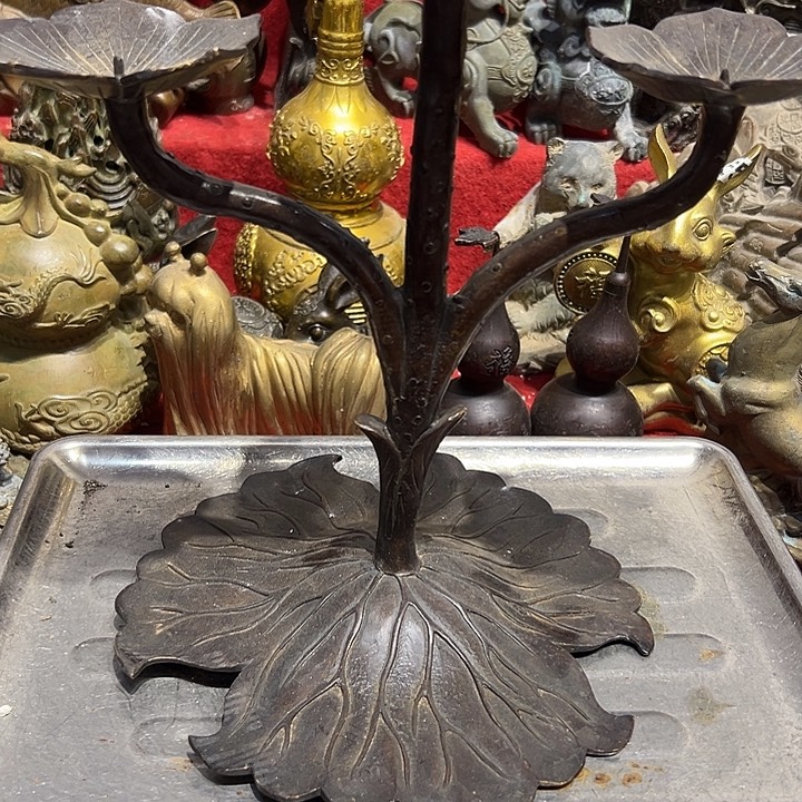 铜***堂黄铜摆件，文房摆件