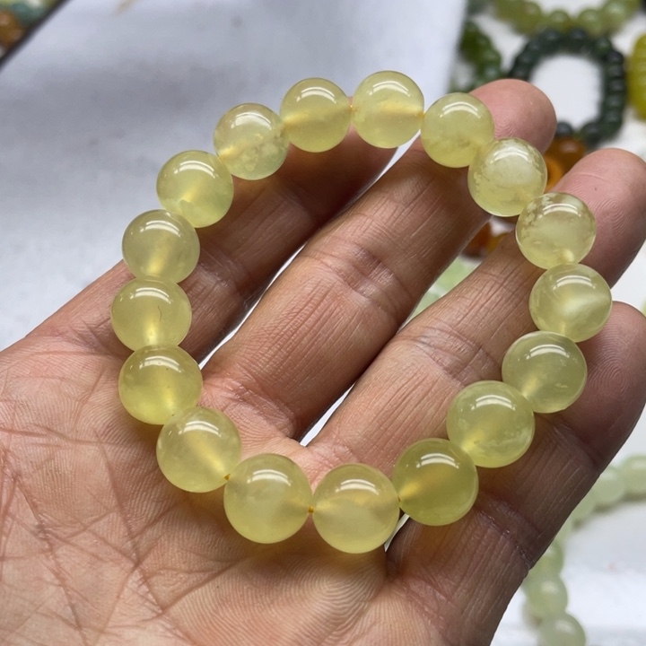 蛇纹石玉手串12未镶嵌