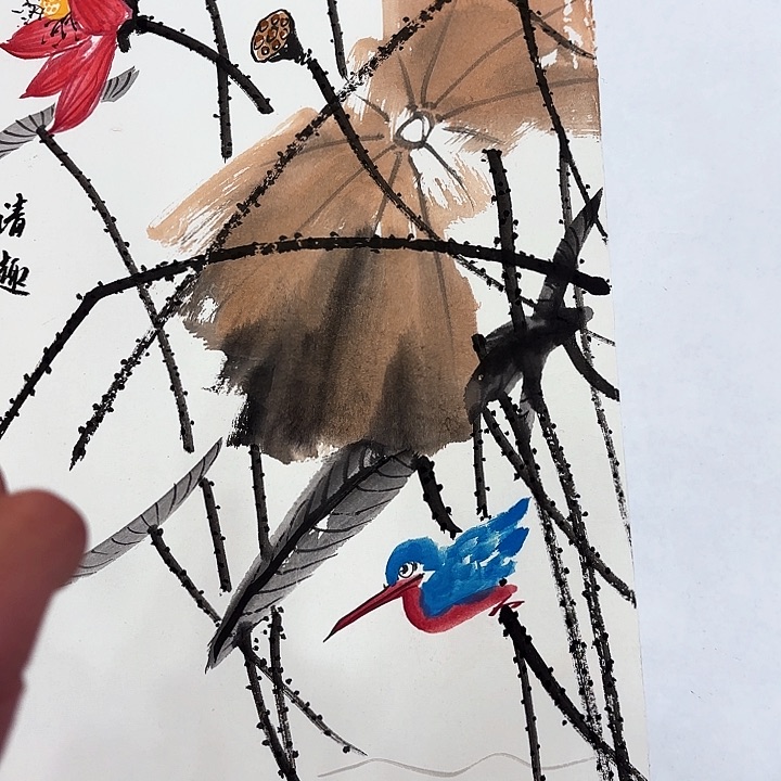 国画李庆宣老先生去伪存真原作，