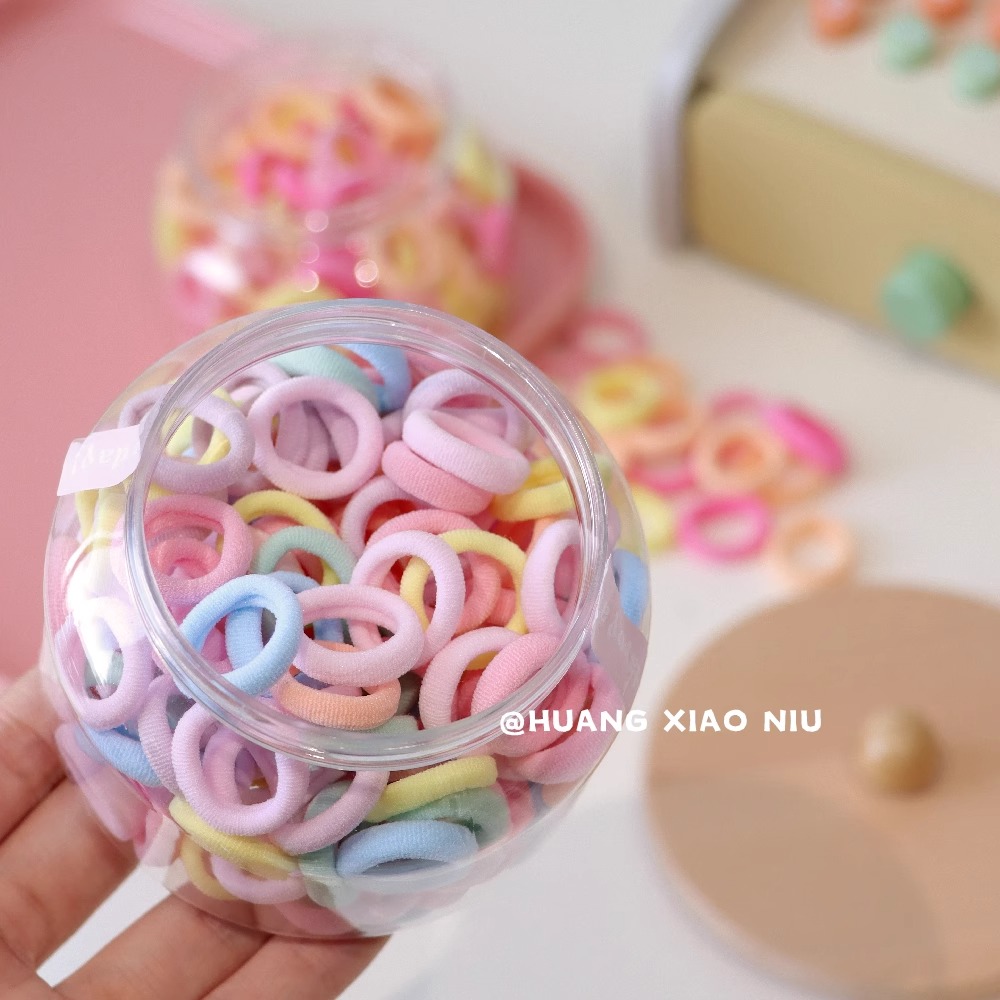 黄小妞宝宝小号毛巾圈韩版彩色可爱婴儿不伤发发圈扎头发头绳发饰