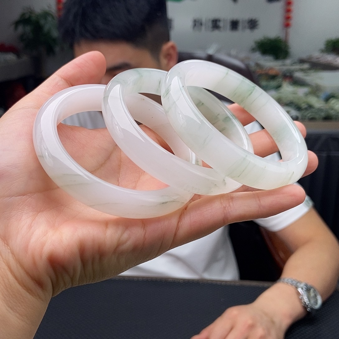 石英质玉（天山翠）53-64颜色多样性发拍一发一未镶嵌