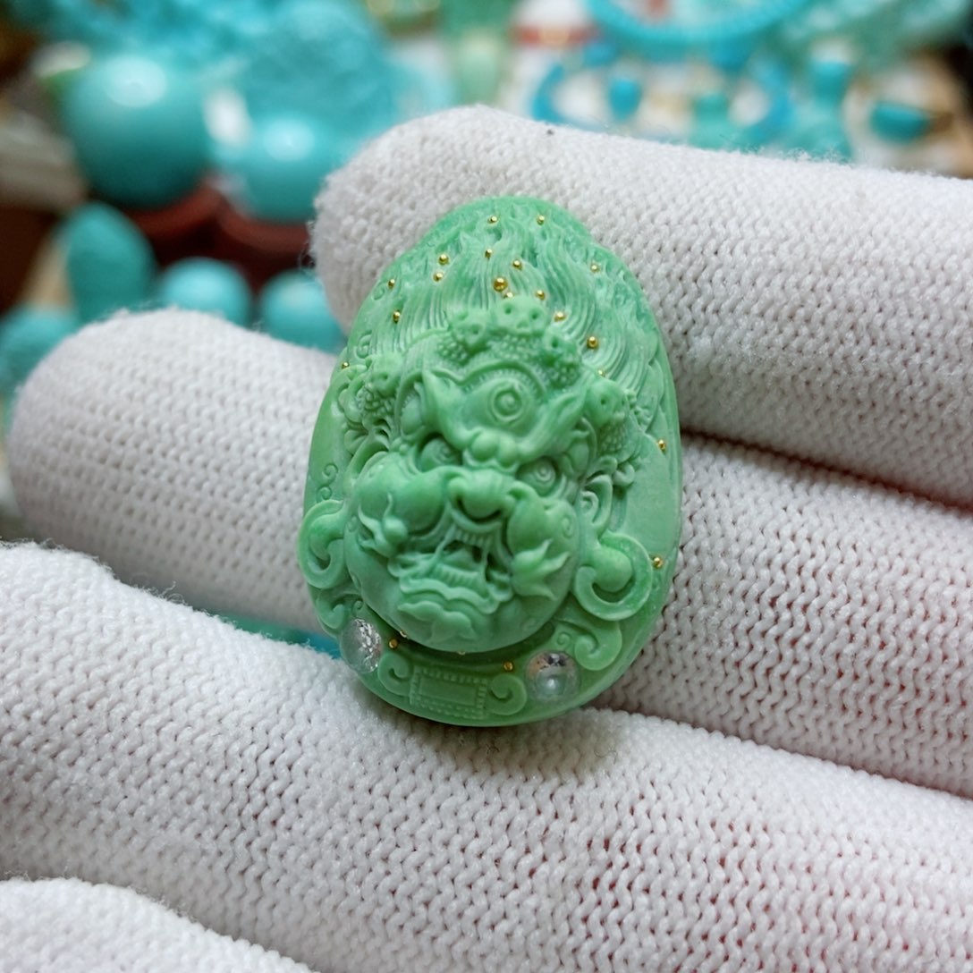 绿松石未镶嵌珠子