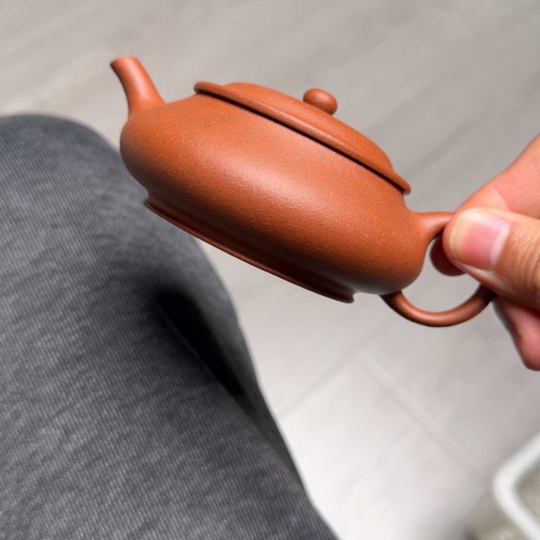 壶紫砂黄龙山红泥明绿