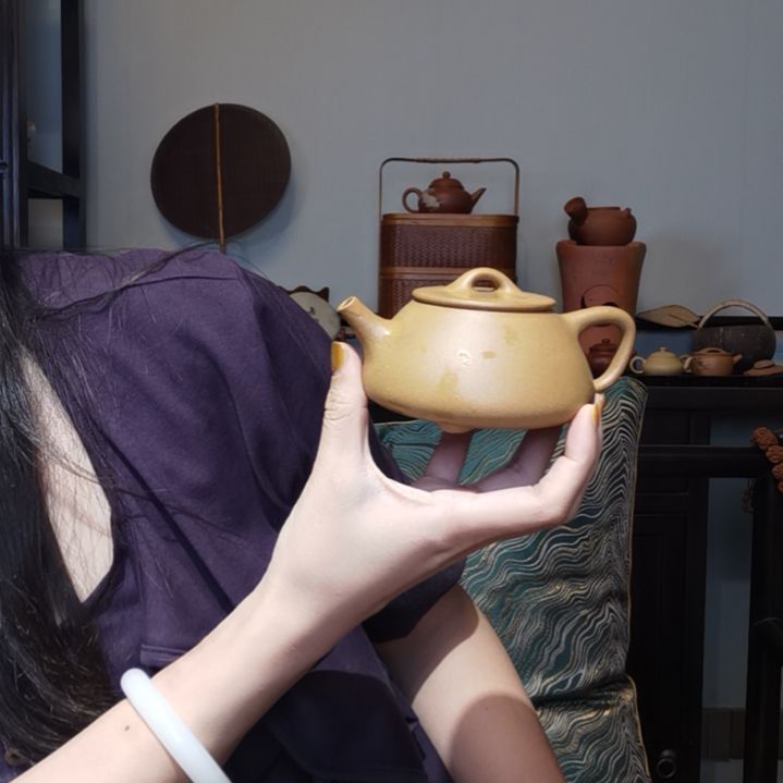 【闪购商品】紫砂茶壶捷*特平盖石瓢