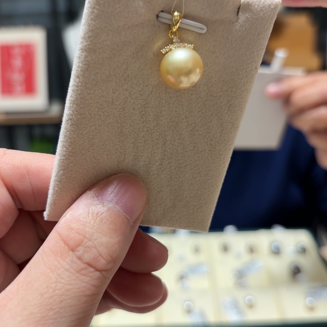 吊坠(不含链)海水珍珠银S925镶嵌