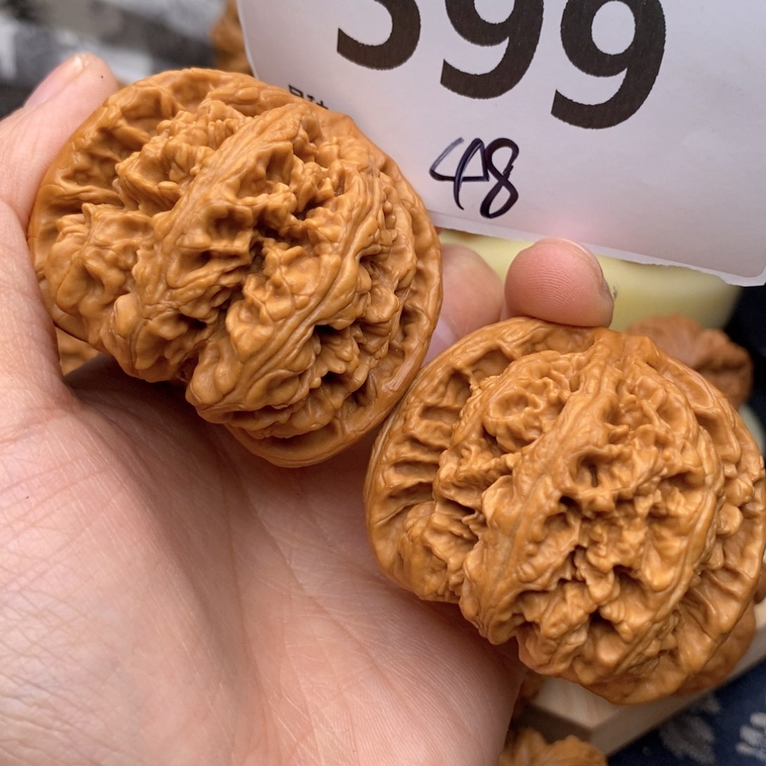 文玩核桃把件599号48粗筋