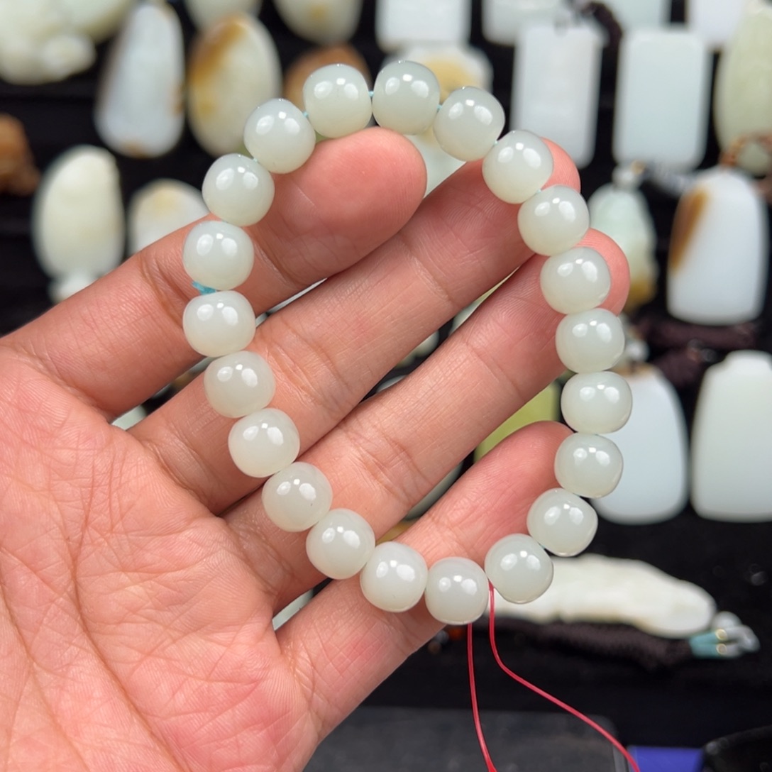 和田玉未镶嵌手链