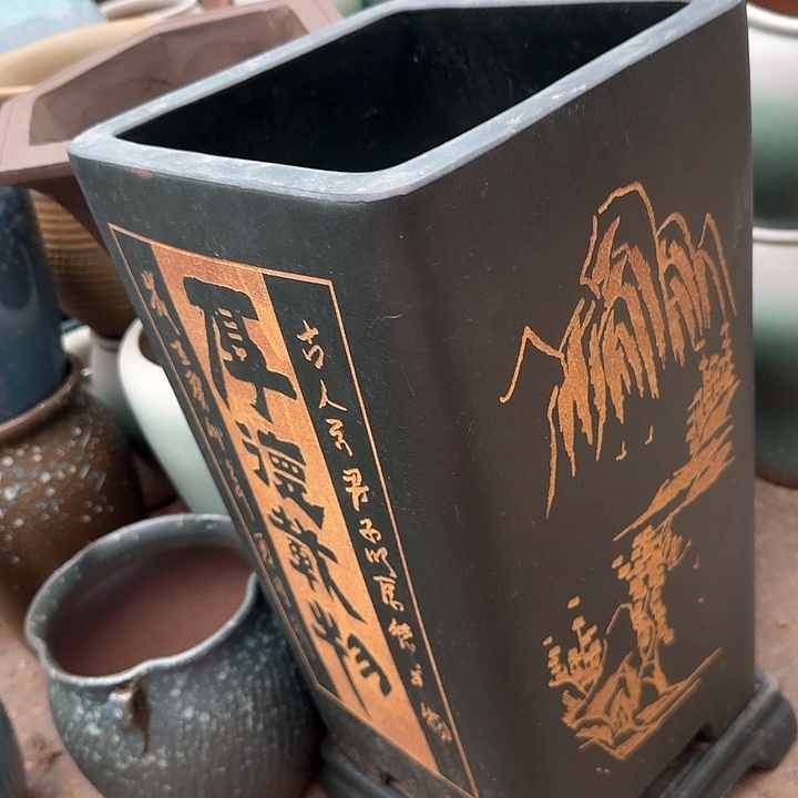 红陶微瑕花盆处理来啦