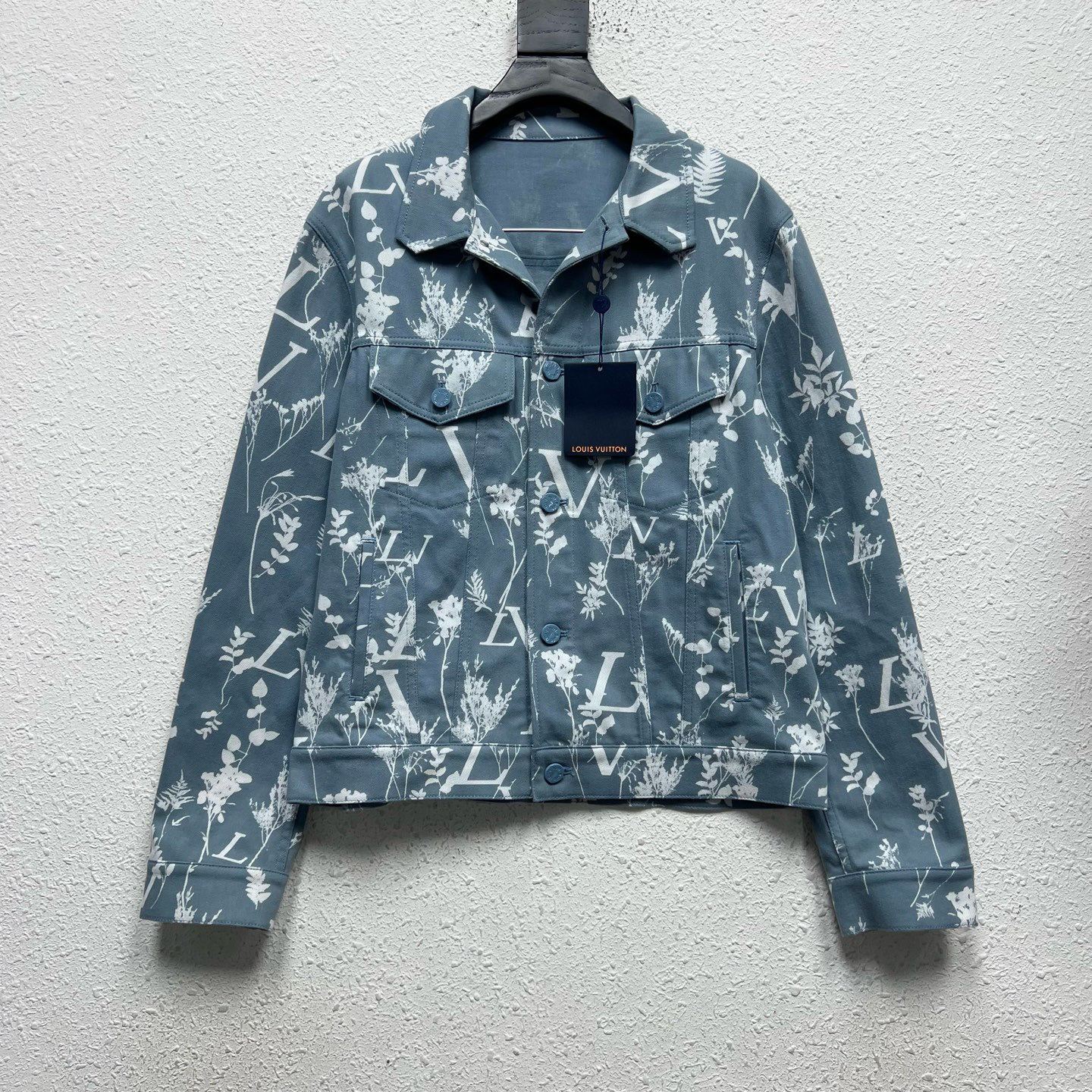 未使用 LouisVuitton/路易威登 麦穗满印牛仔外套 50码 YH20923