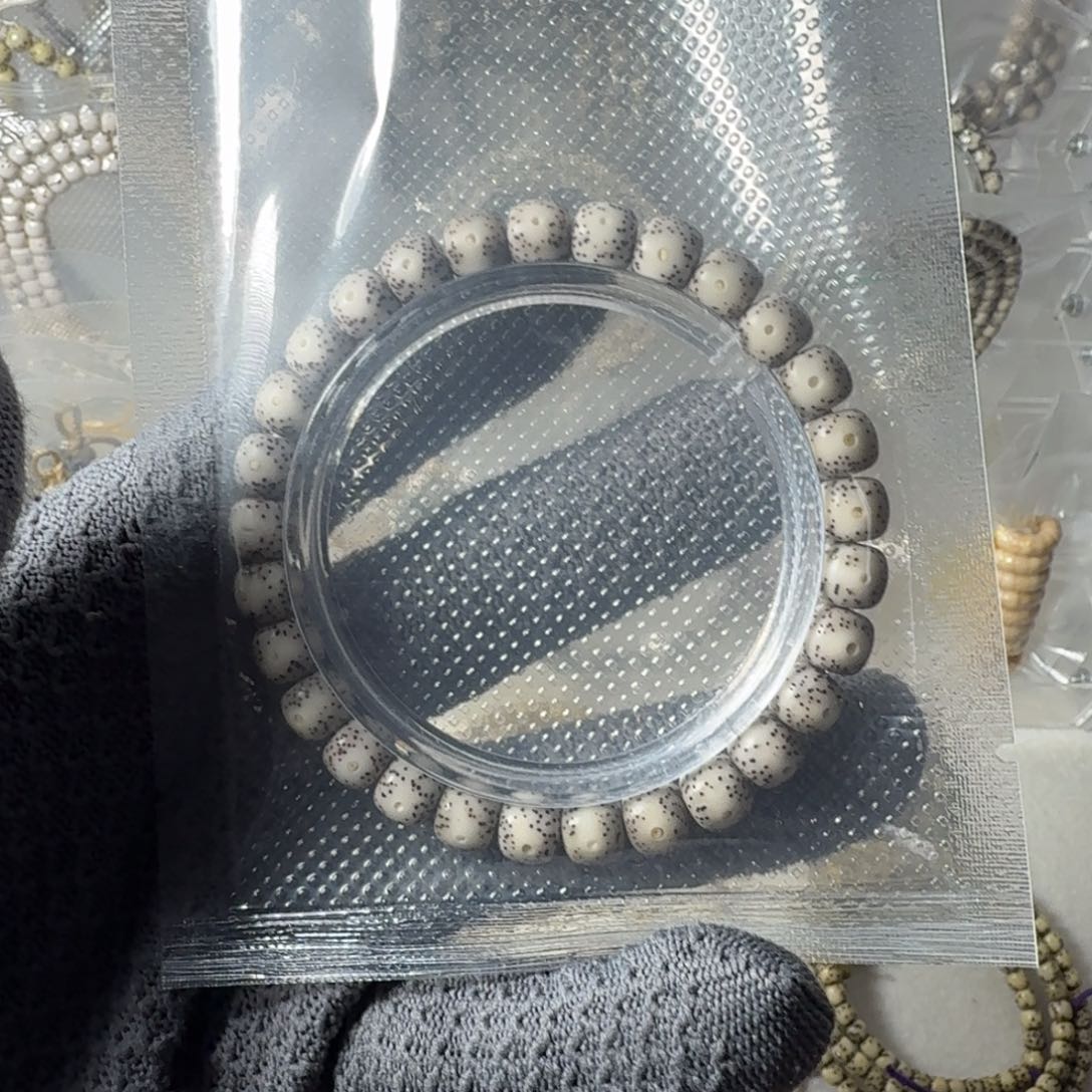 星月菩提手串同朵石玉大眼87