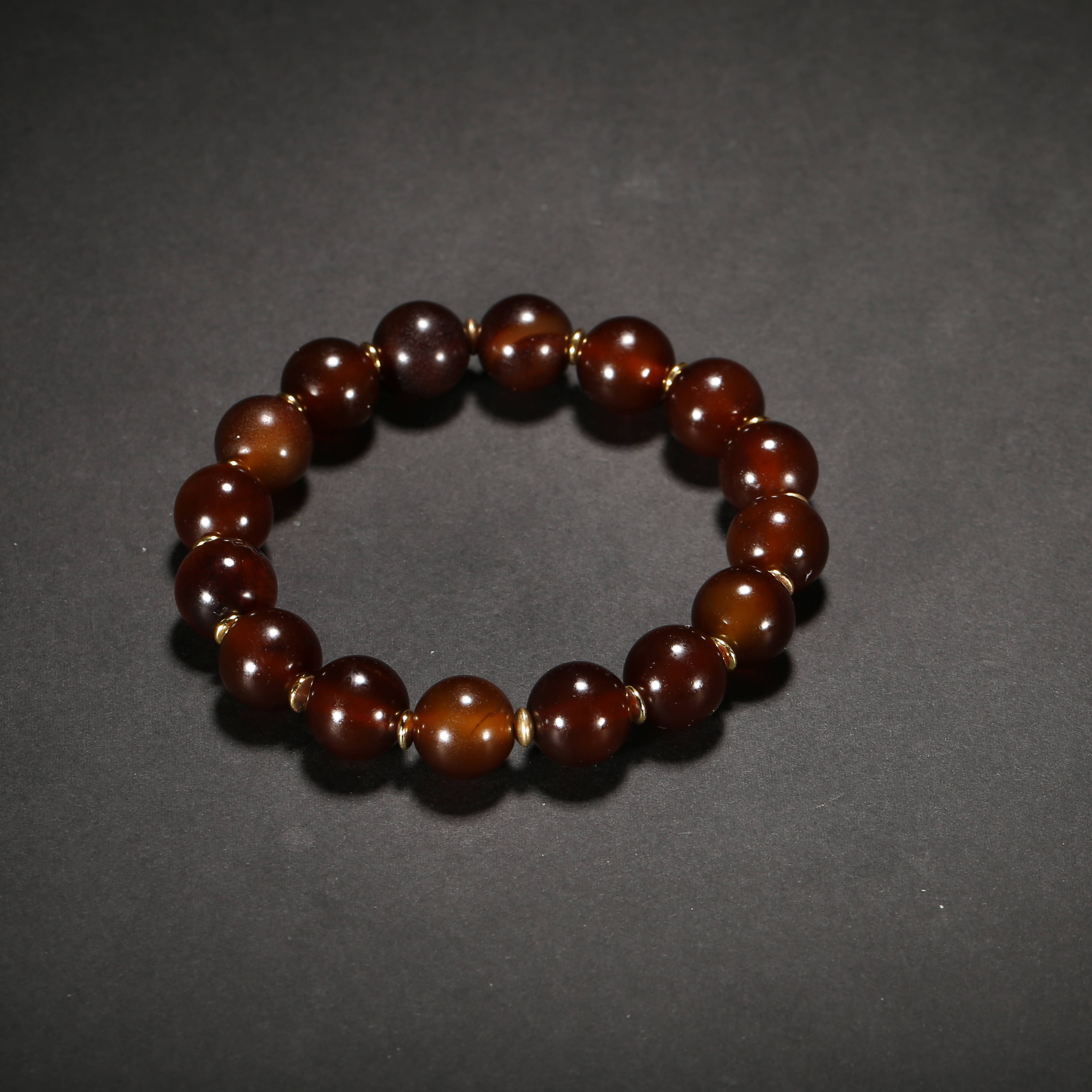 清代*糖球玛瑙手串/01FYG1621/玛瑙【北京文博】