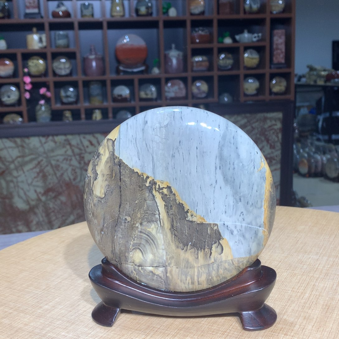 紫砂广西国画石，收藏观赏广西国画石，收藏观赏