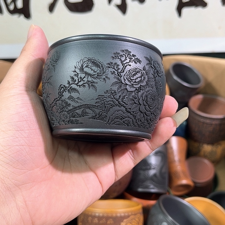 茶杯紫砂全手工紫砂主人杯