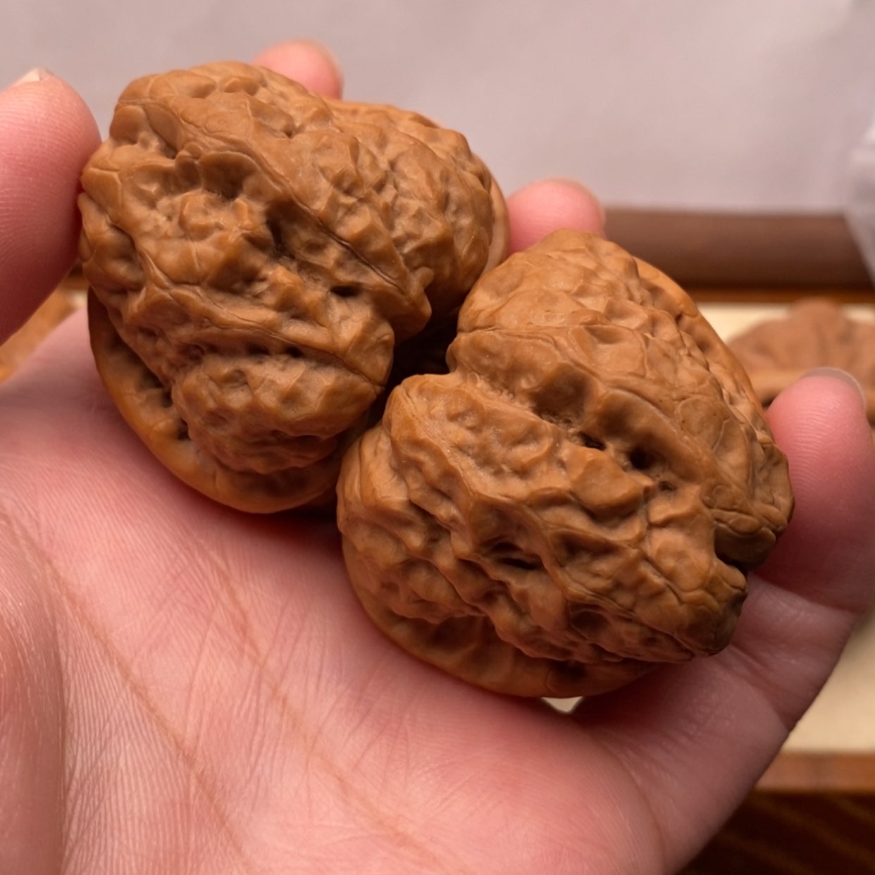 【闪购商品】把件文玩核桃叫**李边40左右